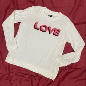 NWT ❤️ Bobeau LOVE Boucle Textured Red, Pink & Ivory Lightweight Sweater, XL